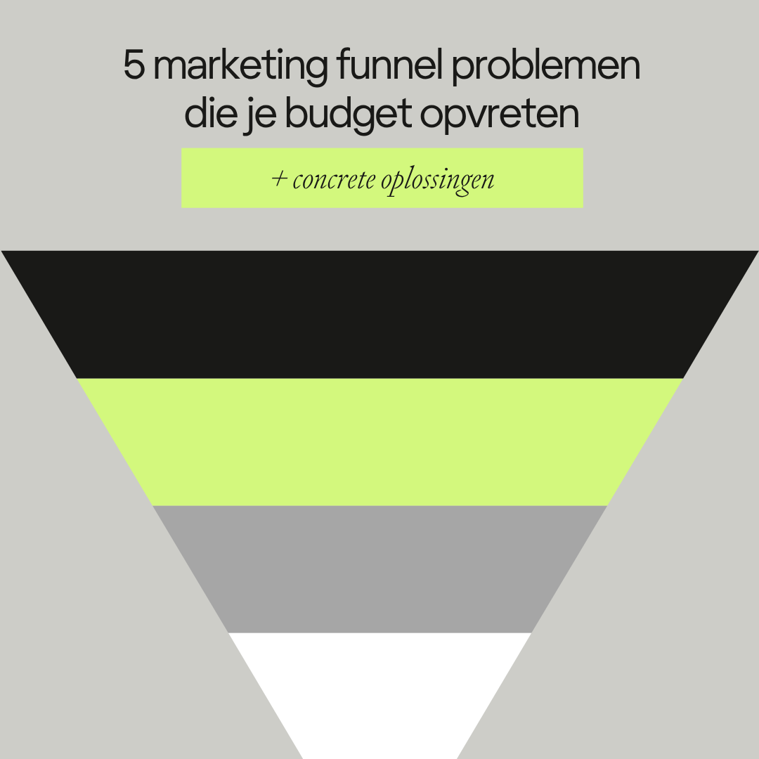 5 marketing funnel problemen die je budget opvreten